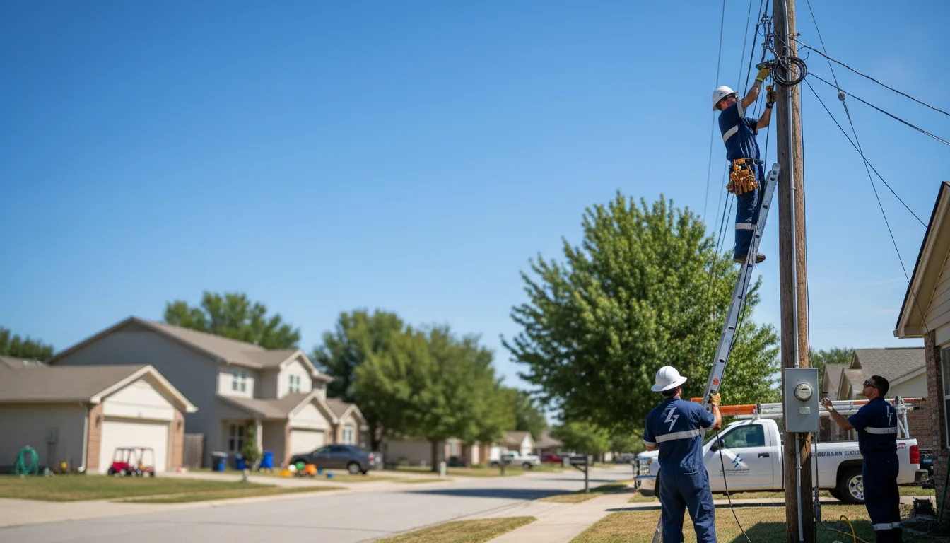 Residential electrician providing installation services in Seiling, OK